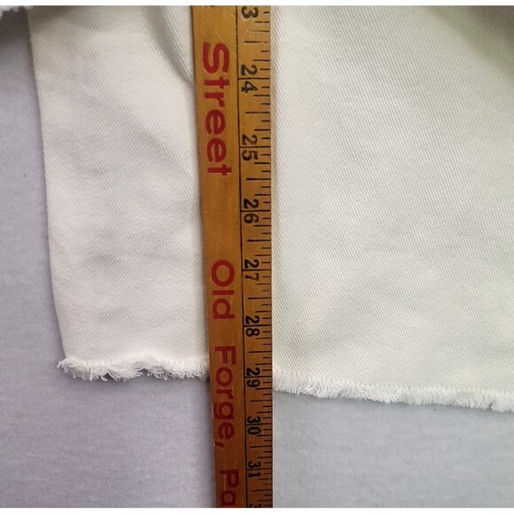 Future Collective Jenny K. Lopez Womens Straight Leg Cream Jeans Size 24 - Picture 8 of 9